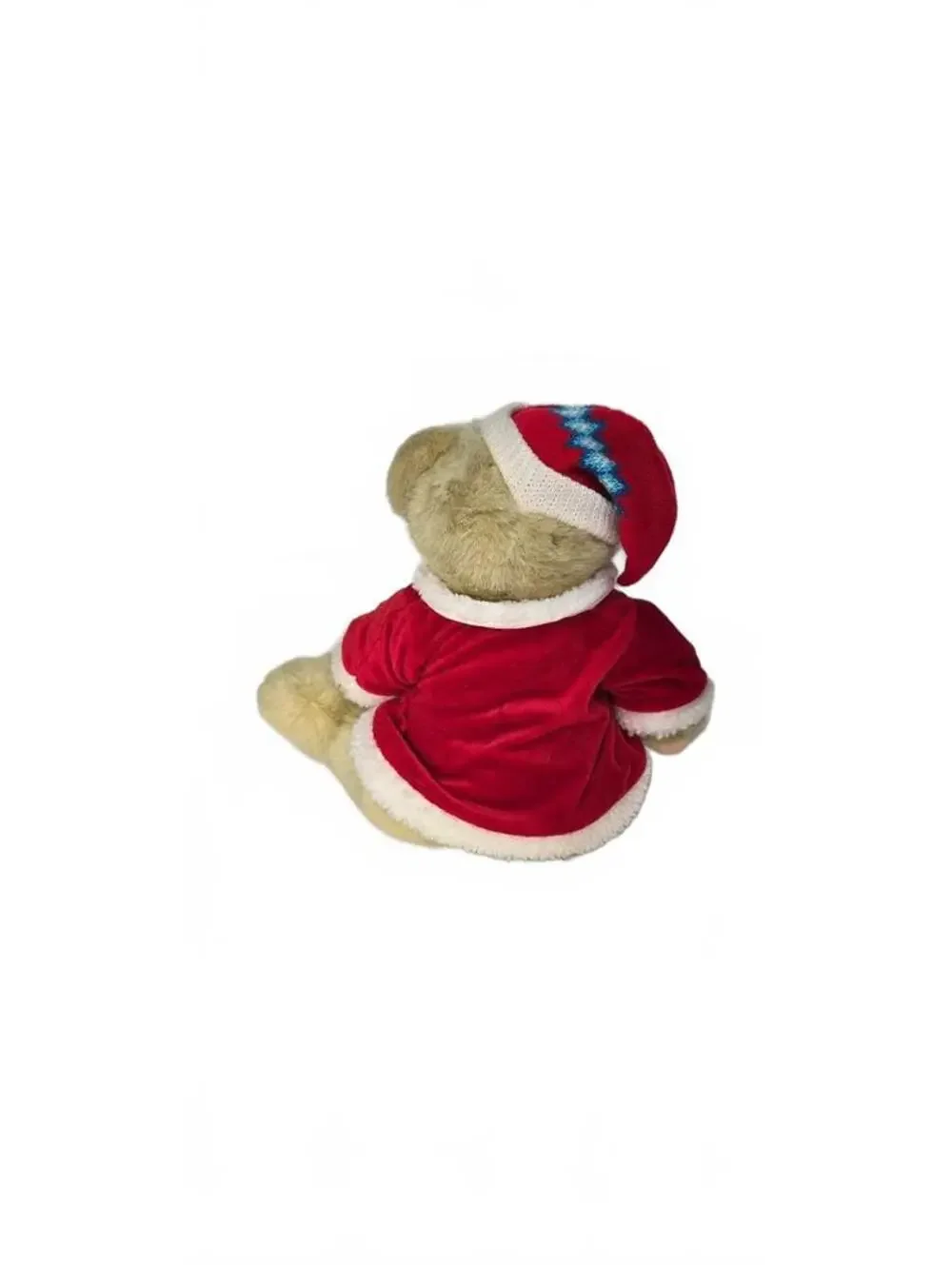 Cherished Teddies Beth Plush Bear in Red Holiday Outfit with Certificate of Auth